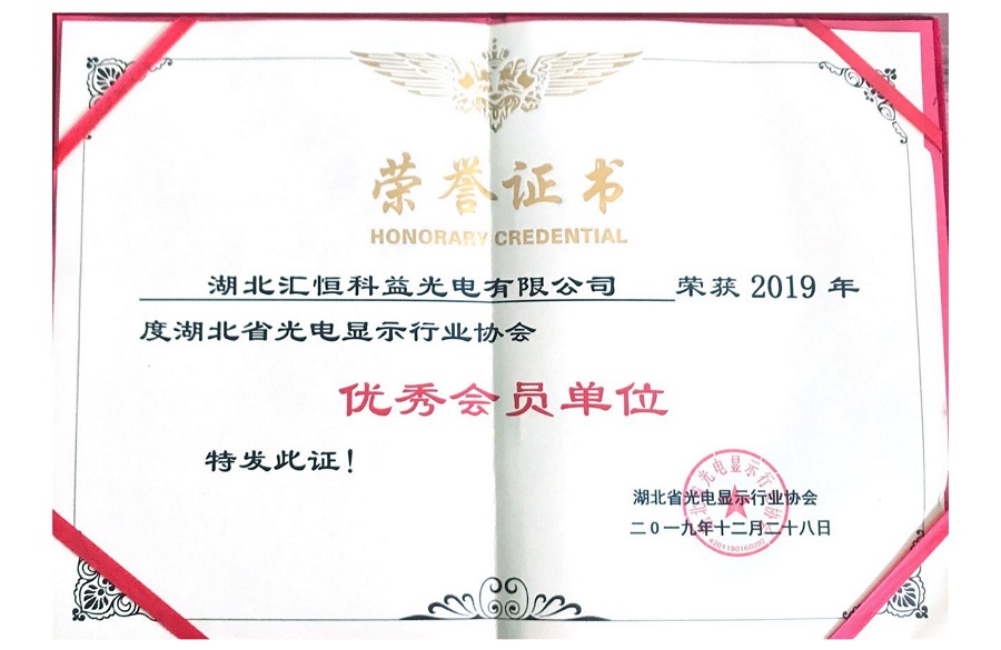 青海2019年荣获湖北省优秀会员单位